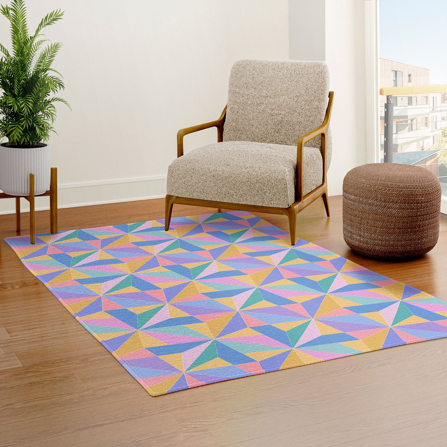 Colour Poems Kaleidoscope III Area Rug