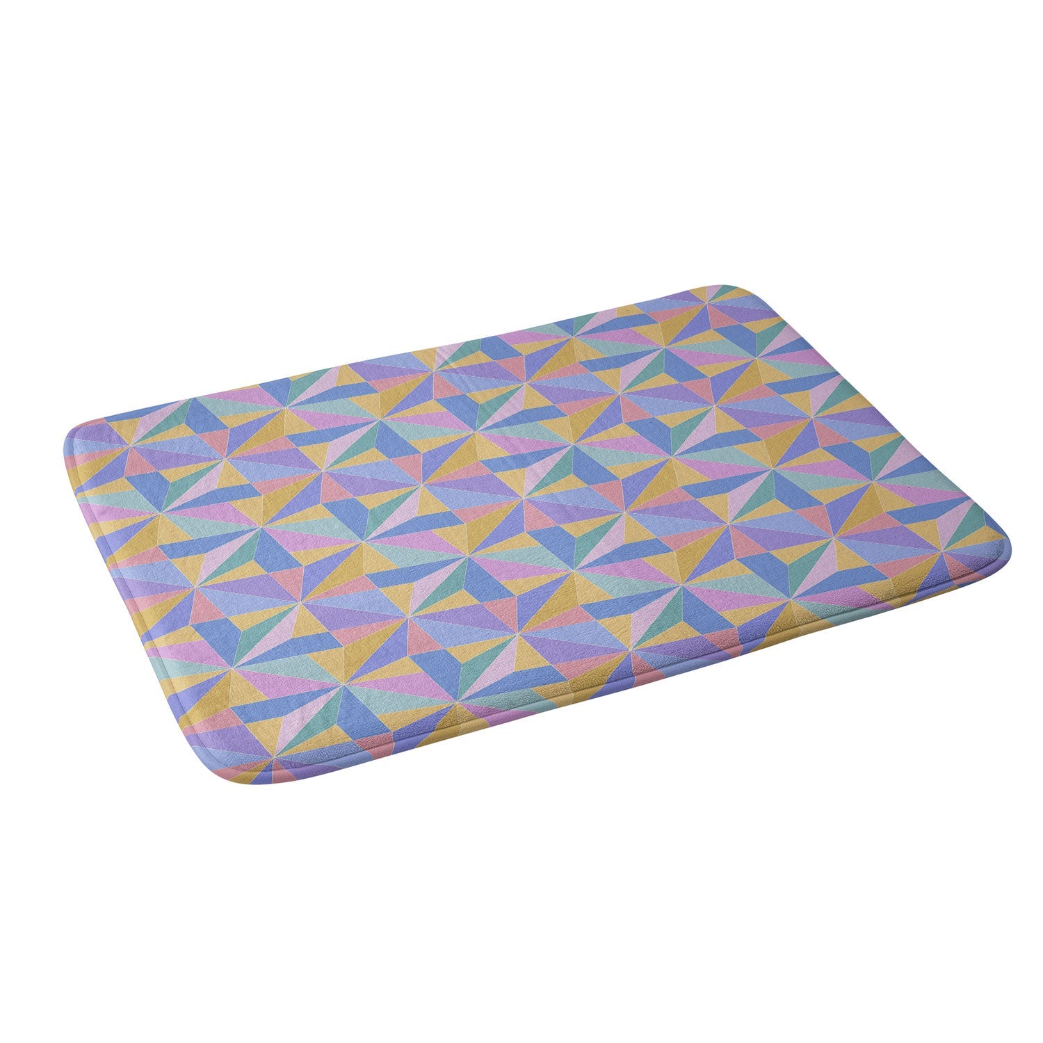 Colour Poems Kaleidoscope III Memory Foam Bath Mat