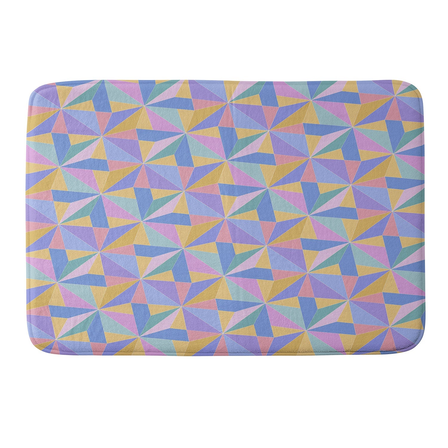 Colour Poems Kaleidoscope III Memory Foam Bath Mat
