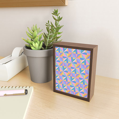 Colour Poems Kaleidoscope III Framed Mini Art Print