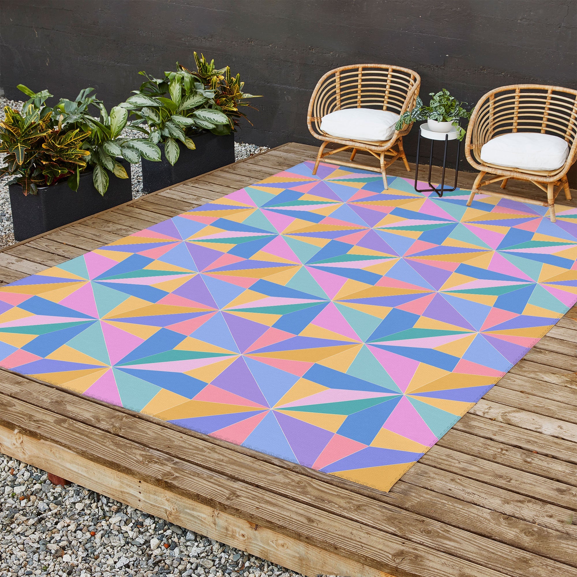 Colour Poems Kaleidoscope III Outdoor Rug