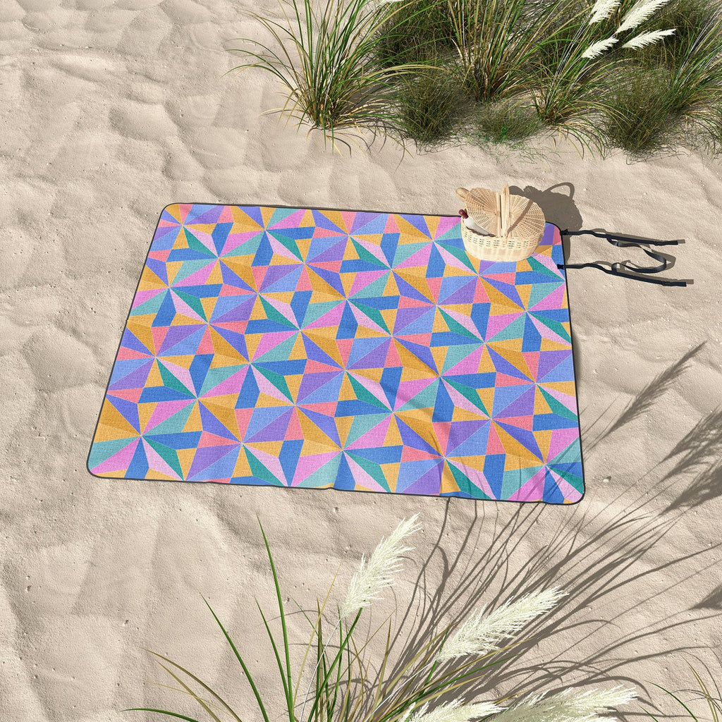 Colour Poems Kaleidoscope III Picnic Blanket