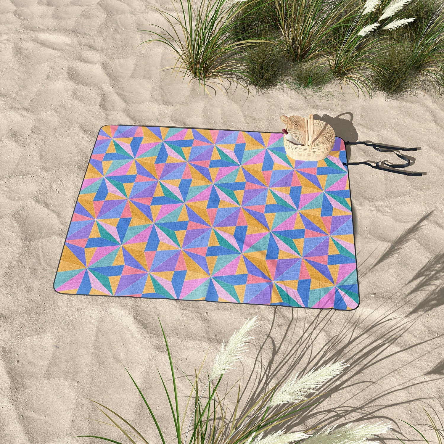 Colour Poems Kaleidoscope III Picnic Blanket