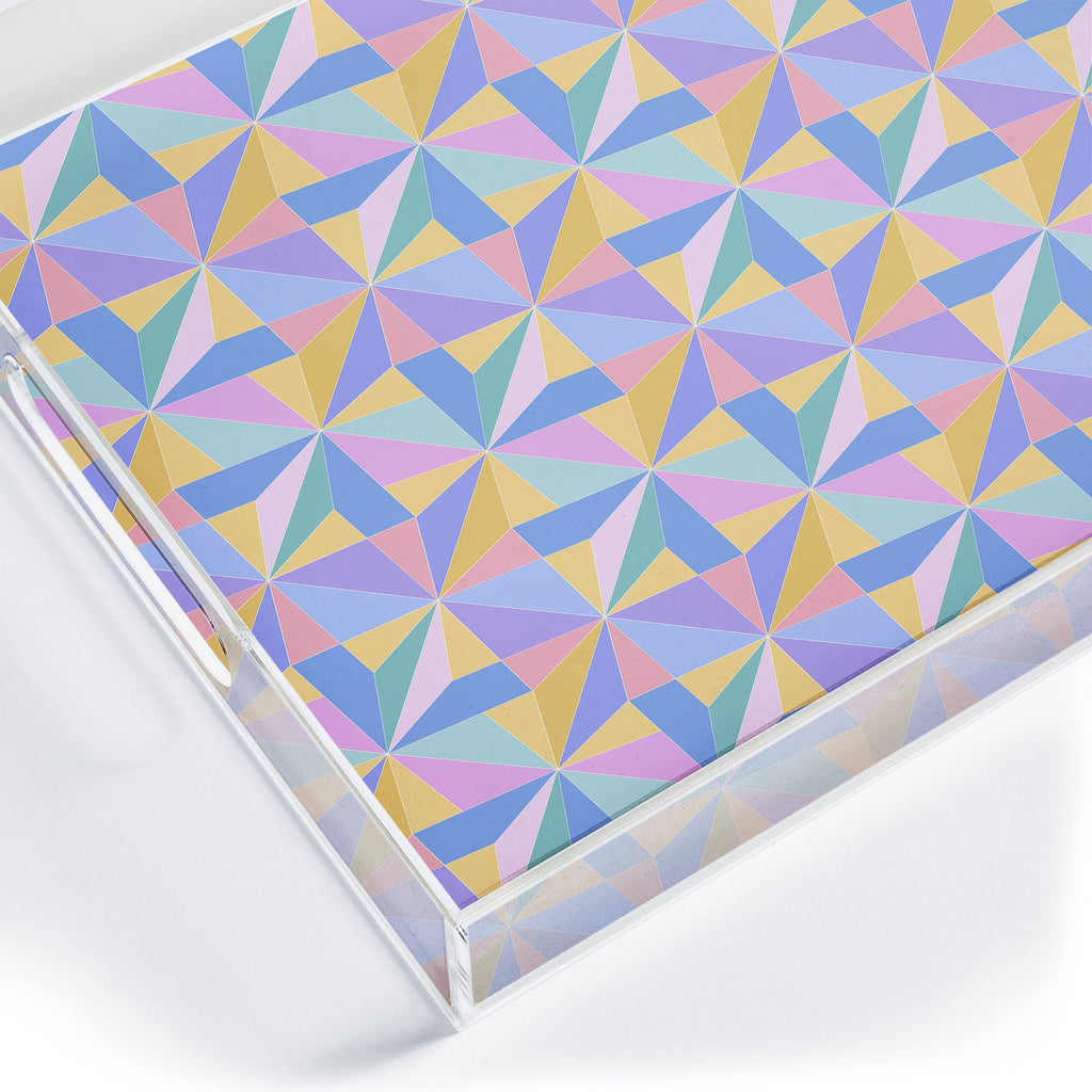 Colour Poems Kaleidoscope III Acrylic Tray