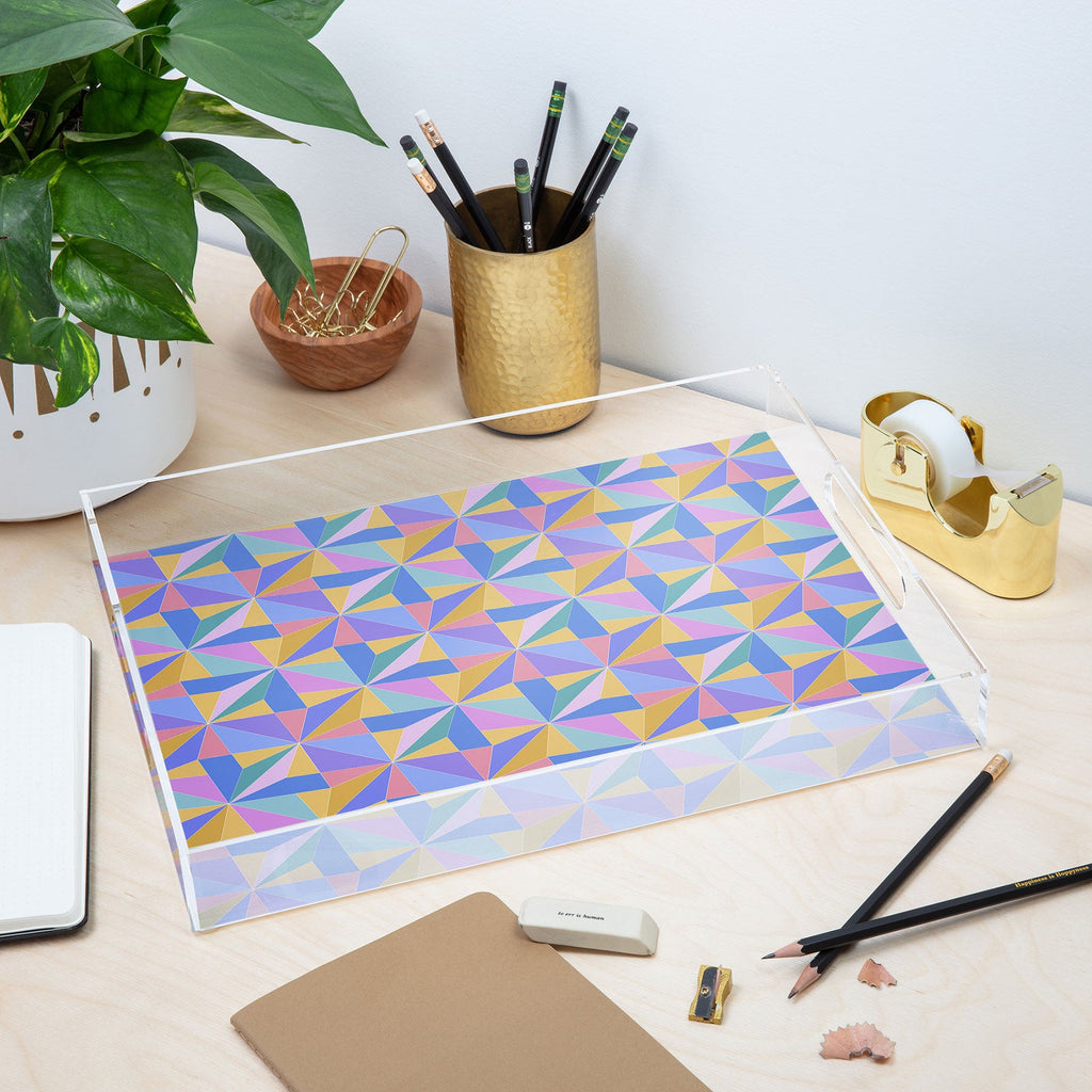 Colour Poems Kaleidoscope III Acrylic Tray