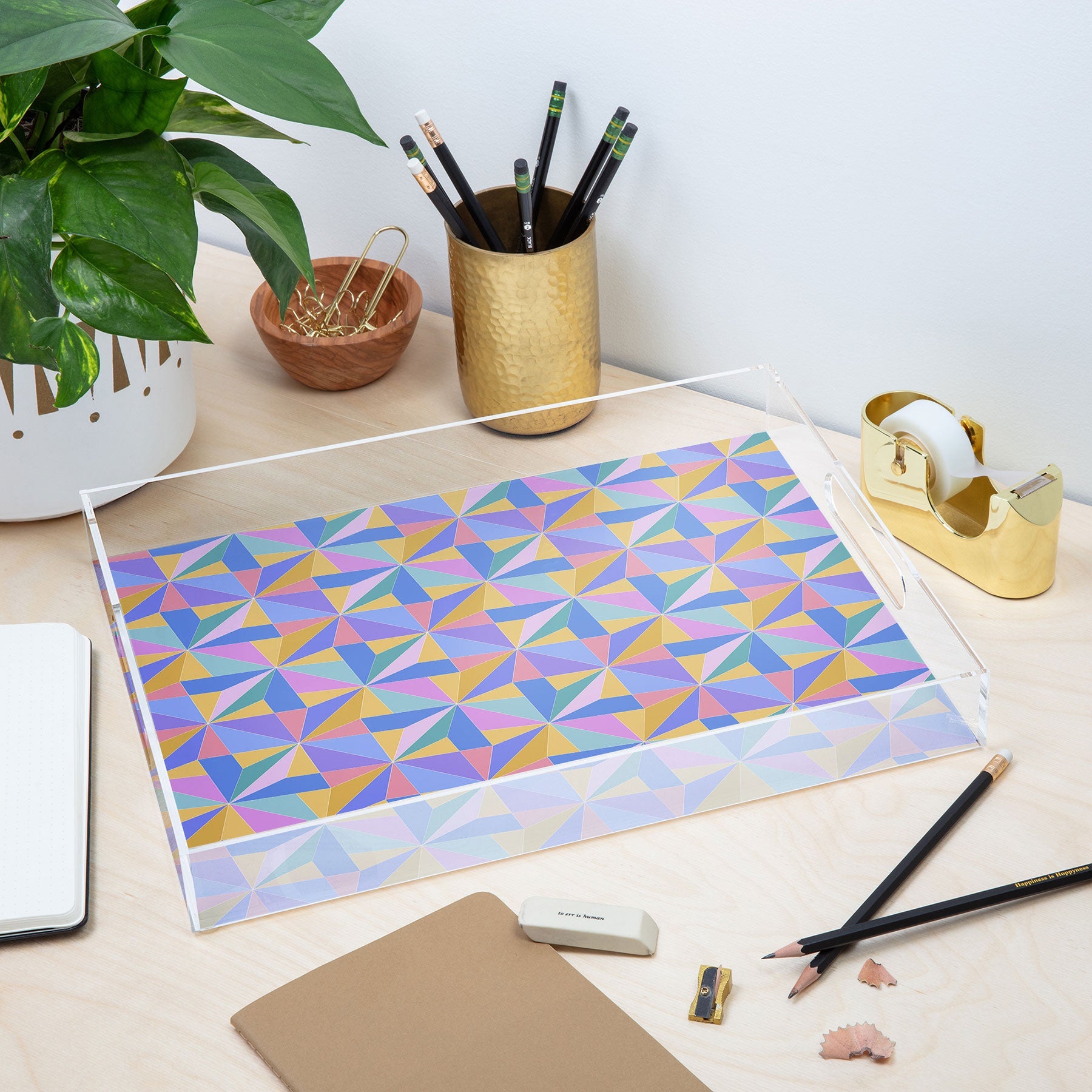Colour Poems Kaleidoscope III Acrylic Tray