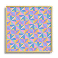 Colour Poems Kaleidoscope III Square Metal Framed Art Print