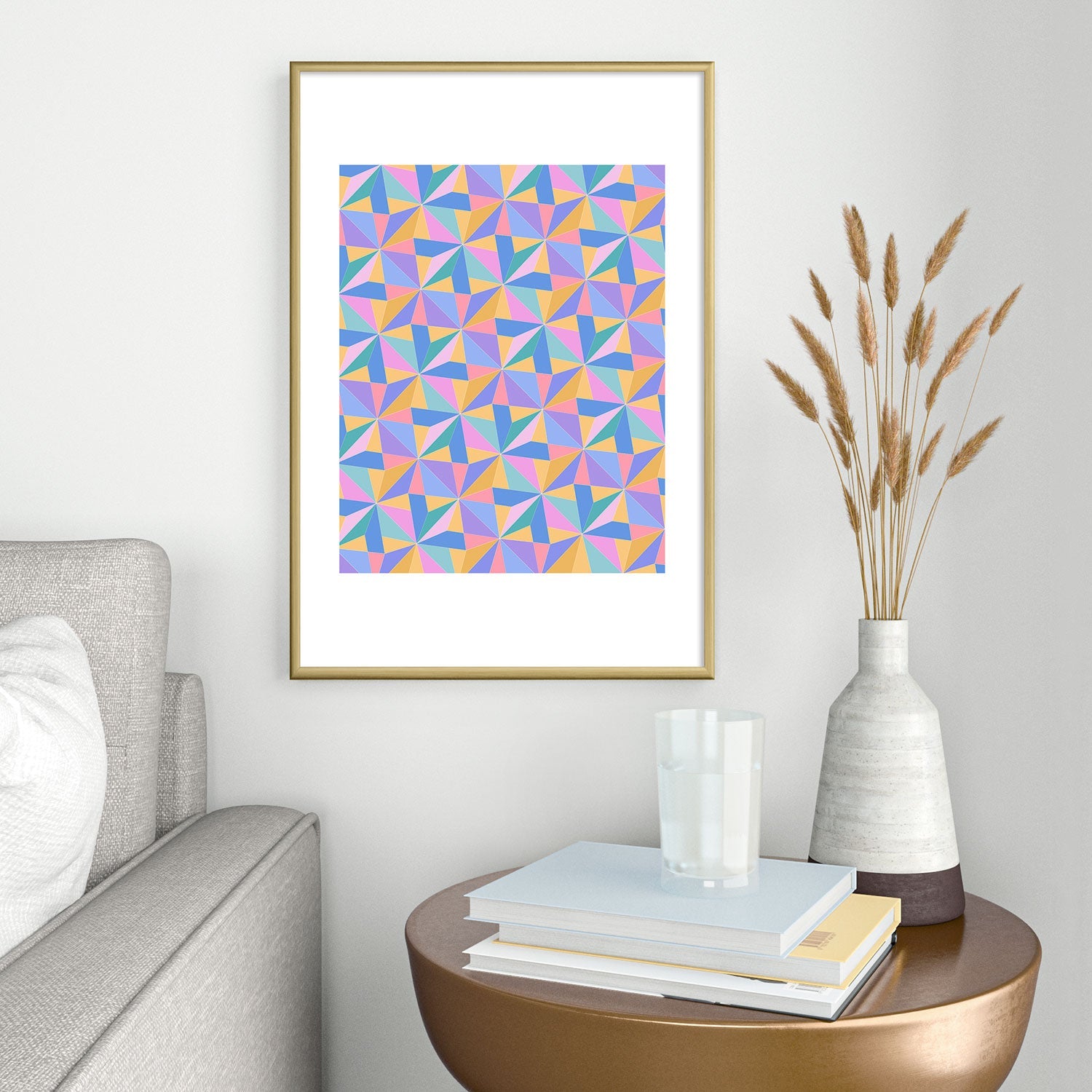 Colour Poems Kaleidoscope III Metal Framed Art Print