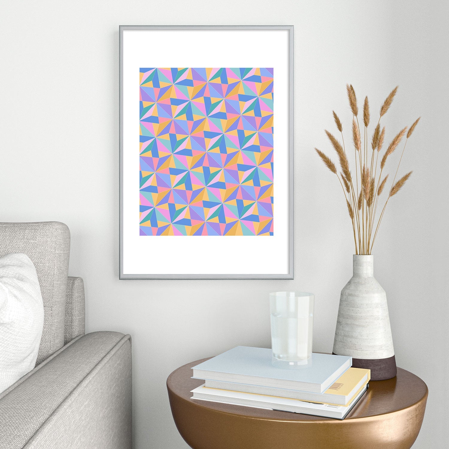 Colour Poems Kaleidoscope III Metal Framed Art Print