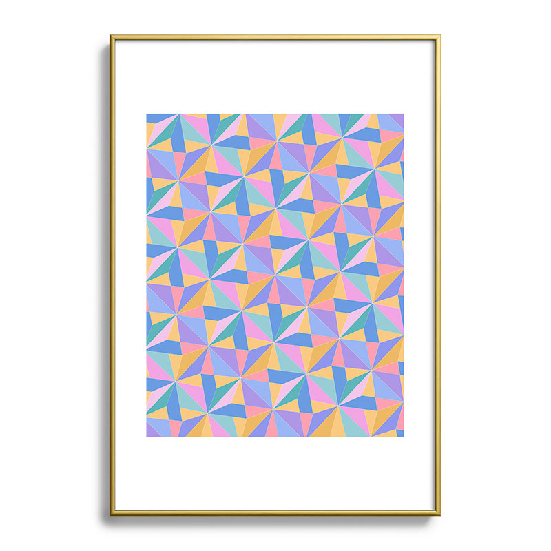 Colour Poems Kaleidoscope III Metal Framed Art Print
