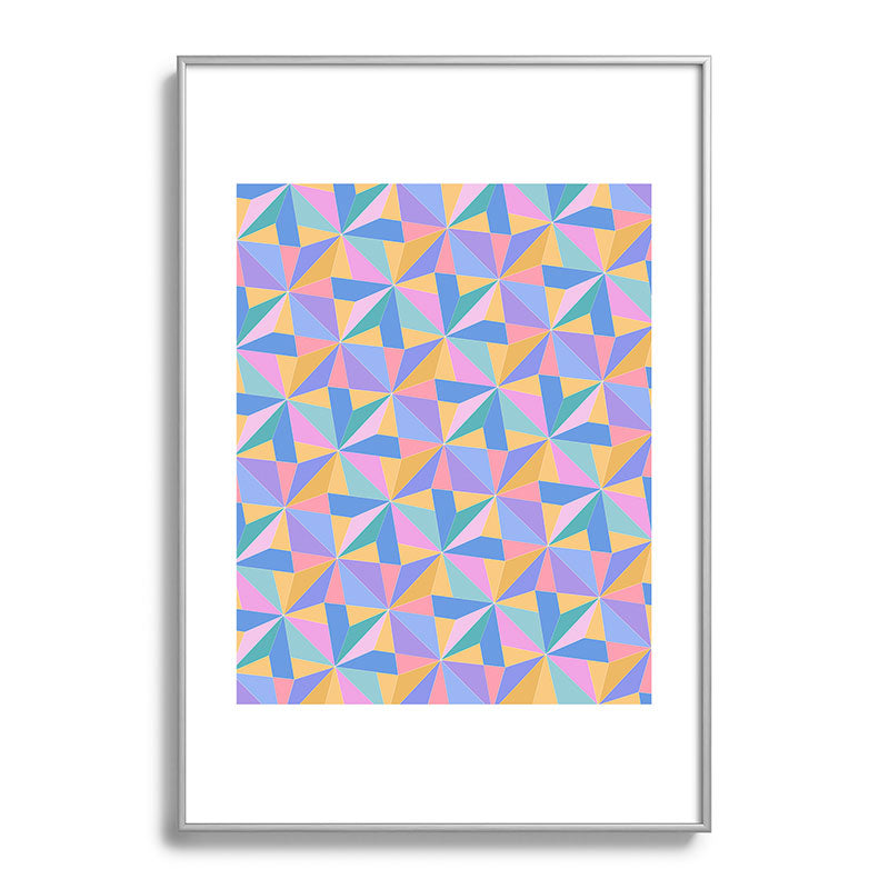 Colour Poems Kaleidoscope III Metal Framed Art Print
