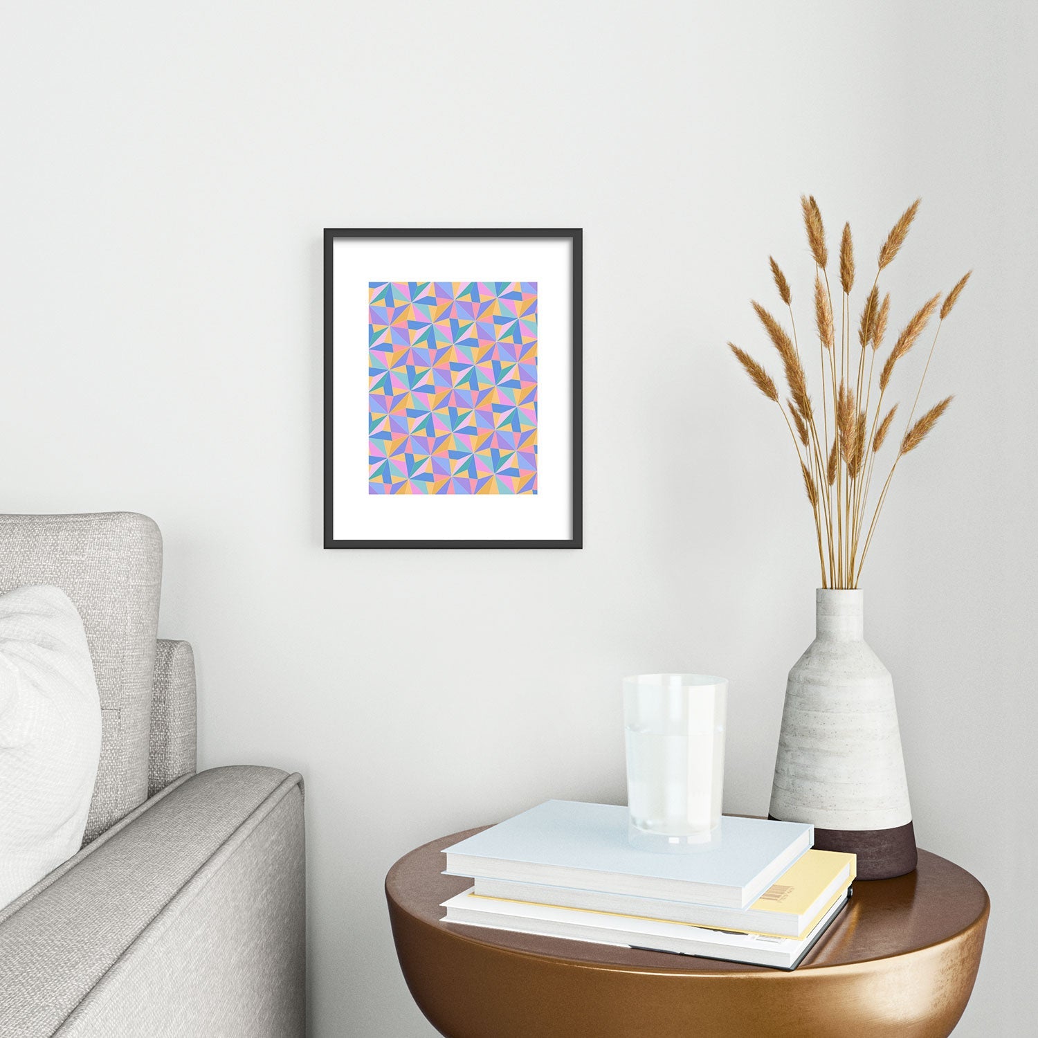 Colour Poems Kaleidoscope III Metal Framed Art Print