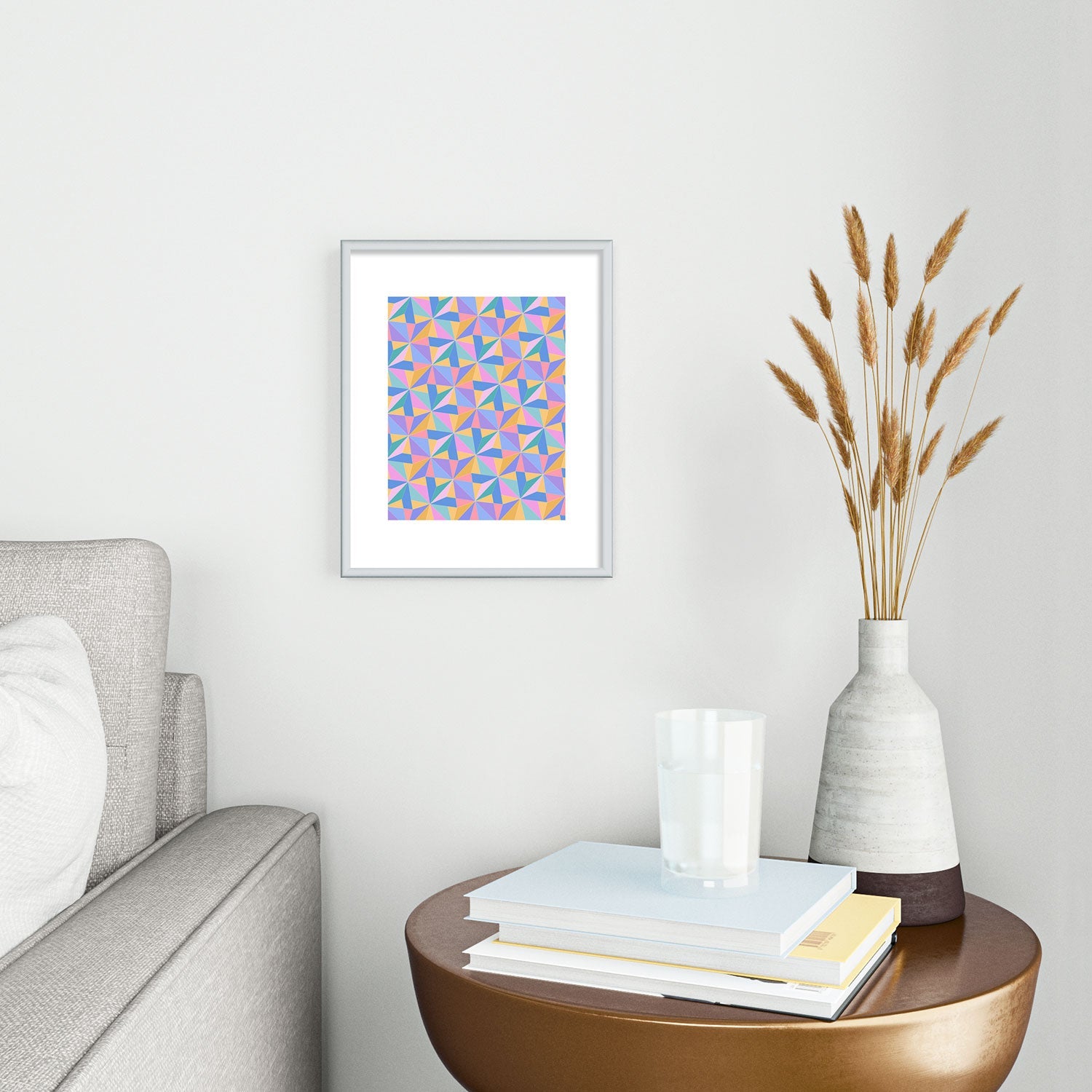 Colour Poems Kaleidoscope III Metal Framed Art Print