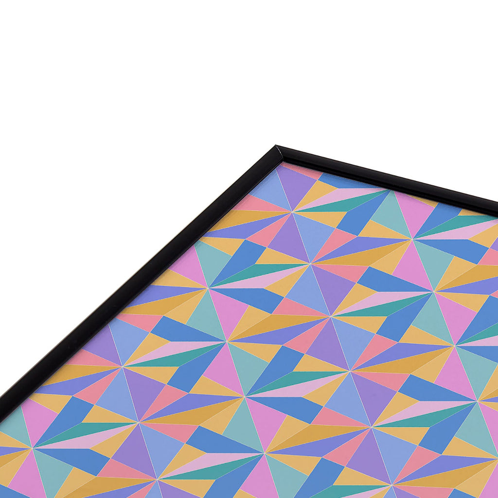 Colour Poems Kaleidoscope III Square Metal Framed Art Print