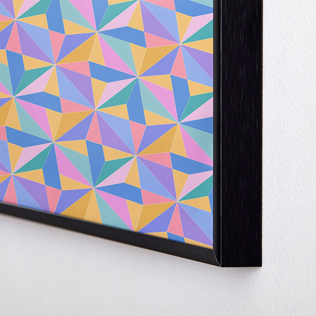 Colour Poems Kaleidoscope III Square Metal Framed Art Print