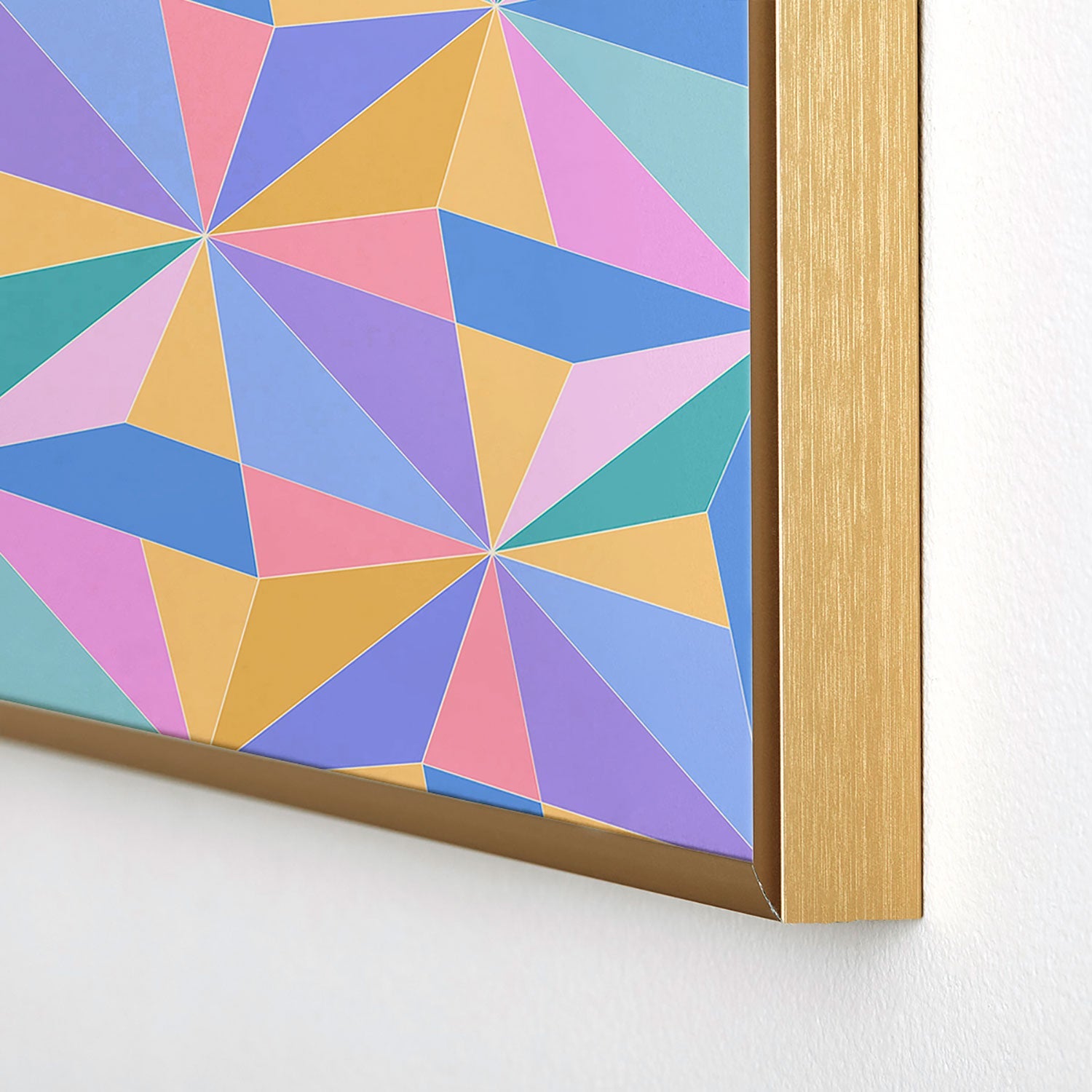 Colour Poems Kaleidoscope III Square Metal Framed Art Print