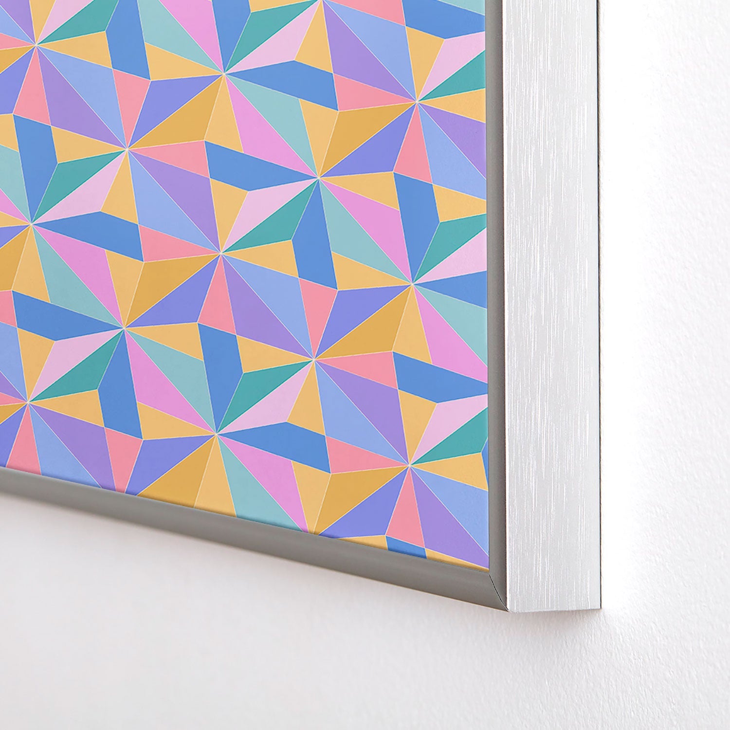 Colour Poems Kaleidoscope III Square Metal Framed Art Print