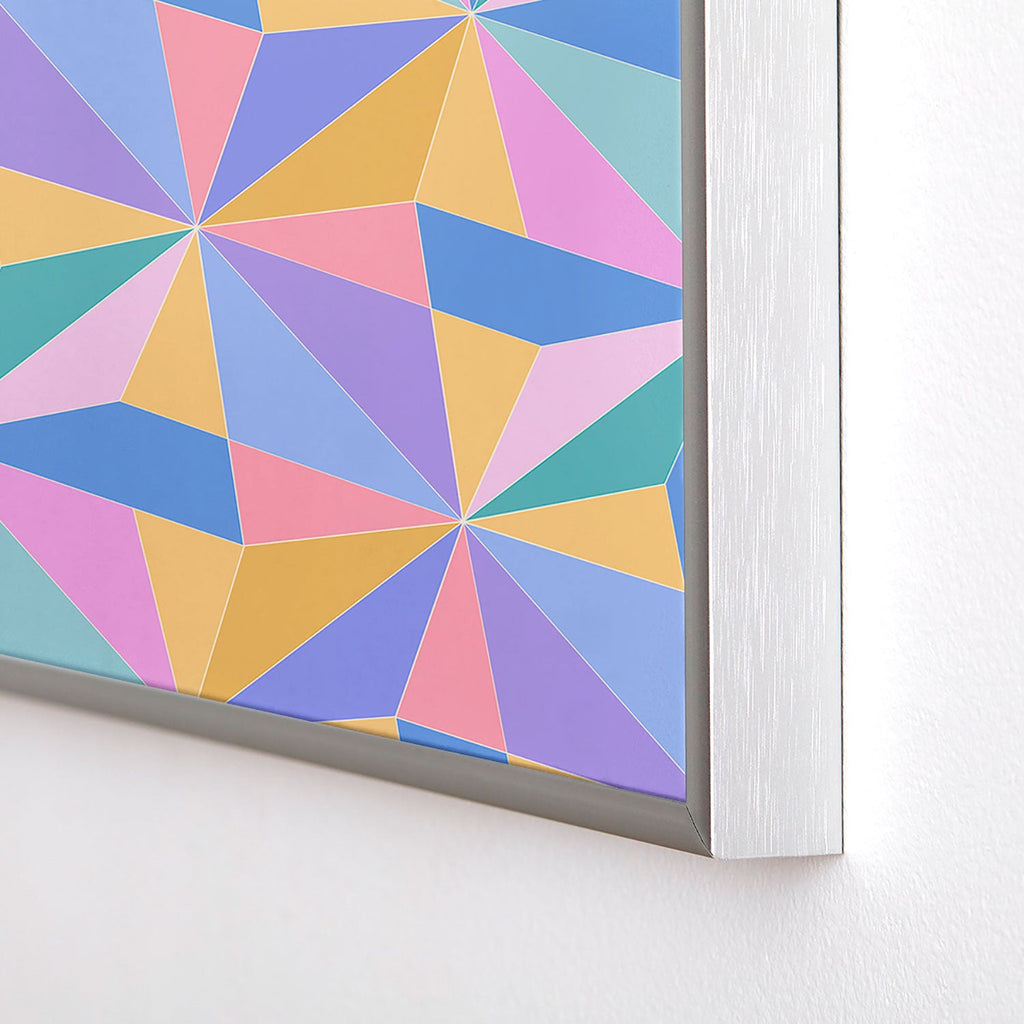 Colour Poems Kaleidoscope III Square Metal Framed Art Print