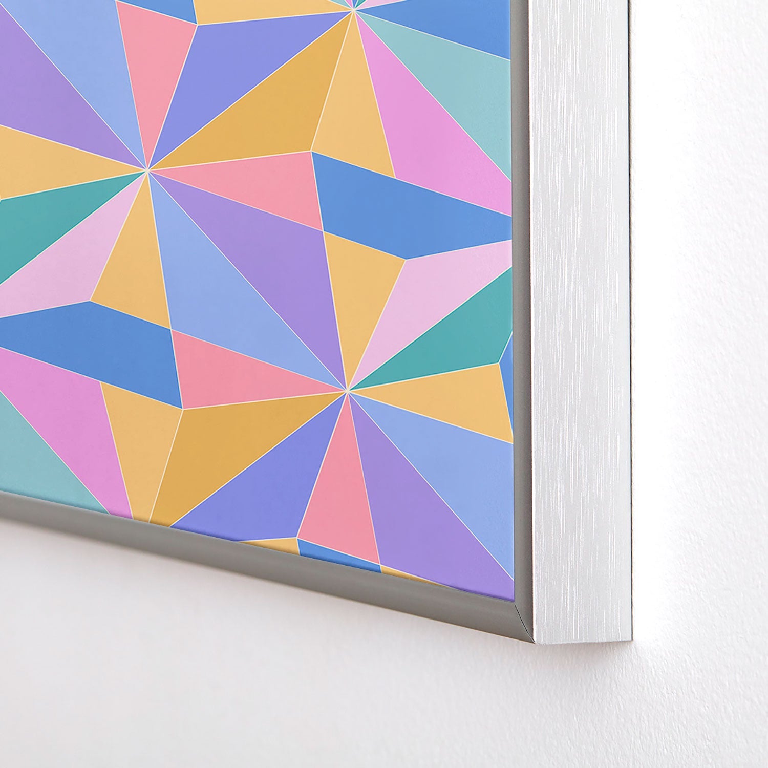Colour Poems Kaleidoscope III Square Metal Framed Art Print