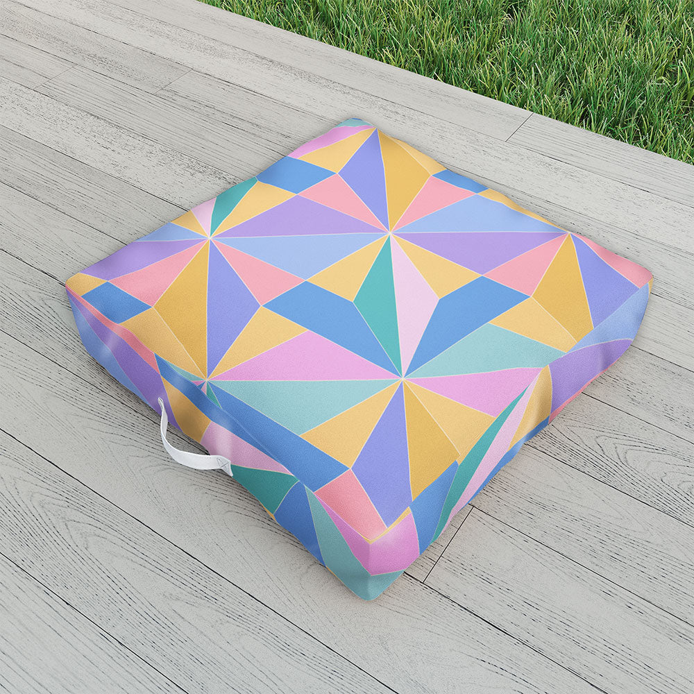 Colour Poems Kaleidoscope III Outdoor Floor Cushion