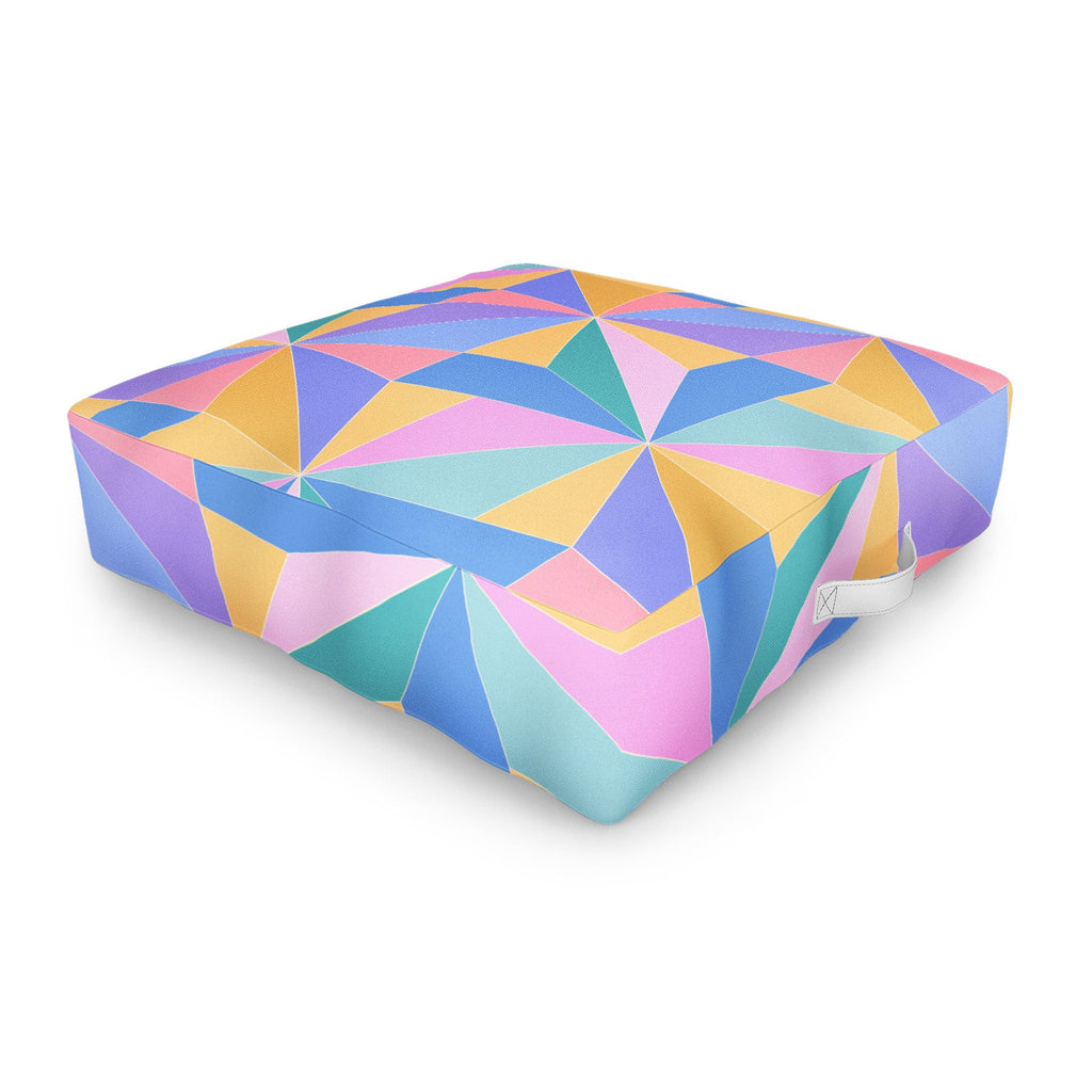 Colour Poems Kaleidoscope III Outdoor Floor Cushion