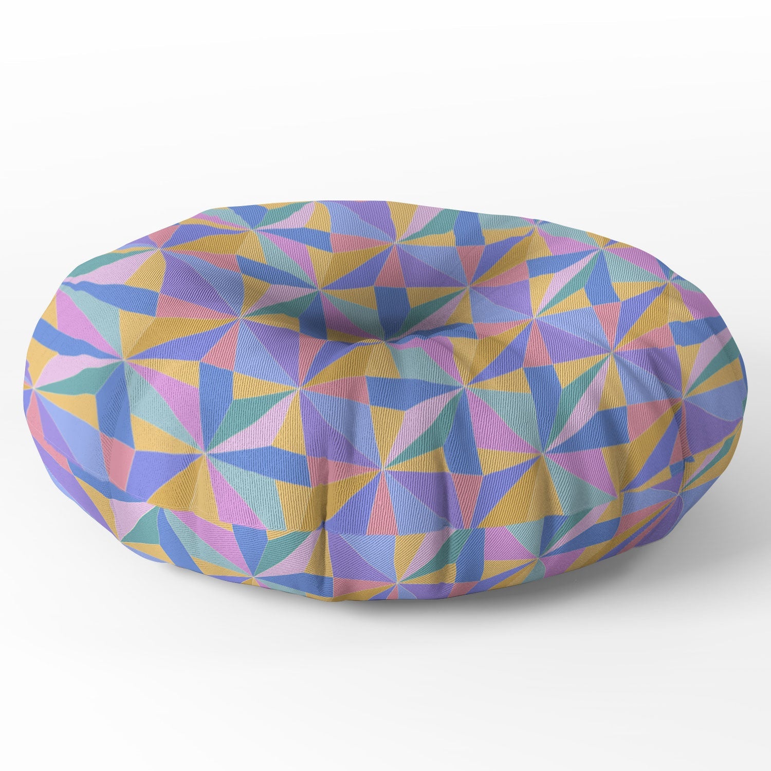 Colour Poems Kaleidoscope III Floor Pillow Round