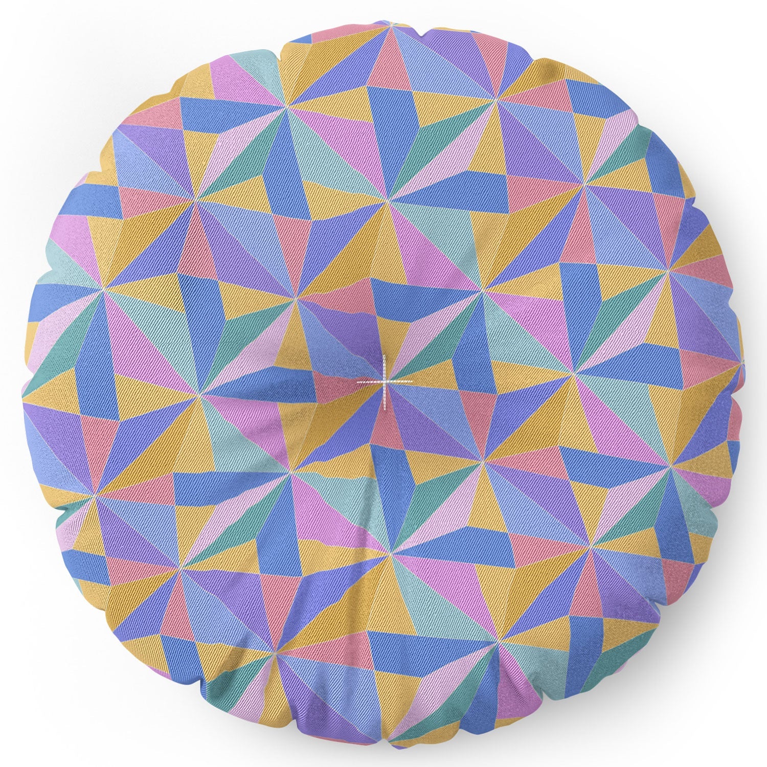 Colour Poems Kaleidoscope III Floor Pillow Round