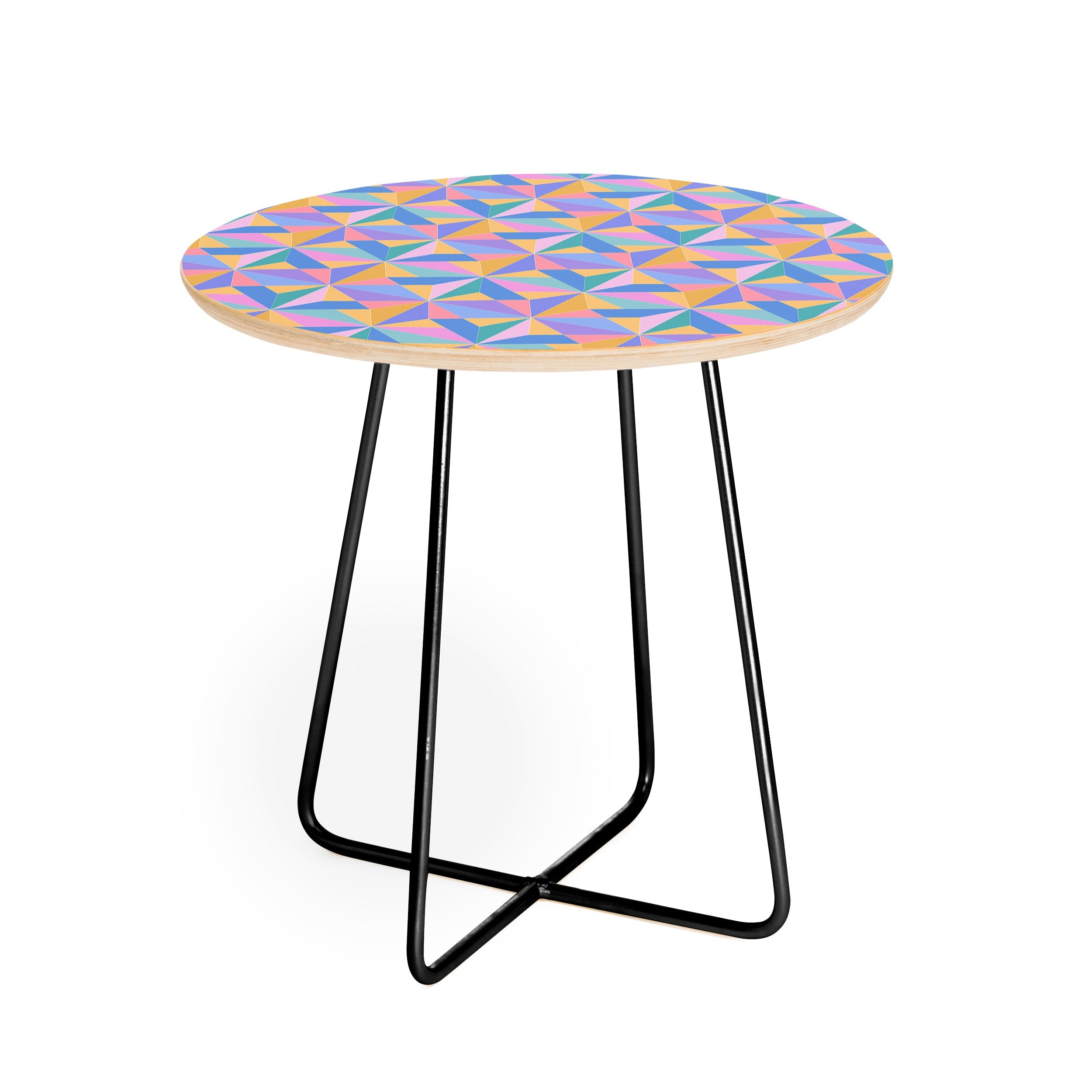 Colour Poems Kaleidoscope III Round Side Table