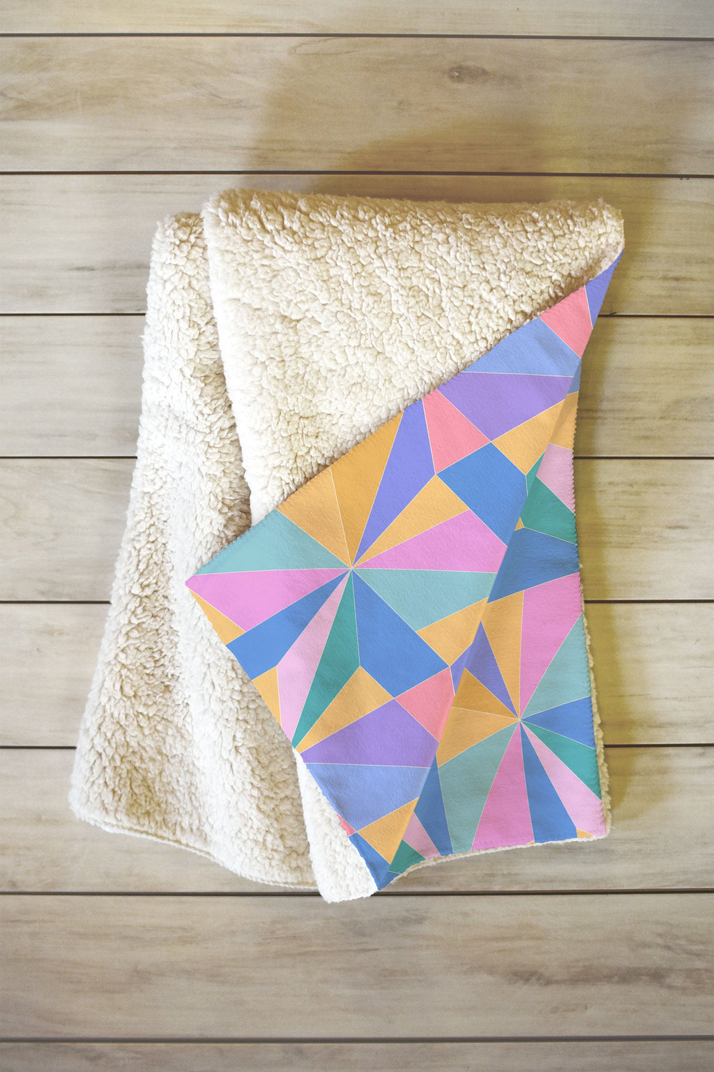 Colour Poems Kaleidoscope III Fleece Throw Blanket