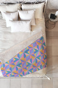 Colour Poems Kaleidoscope III Fleece Throw Blanket