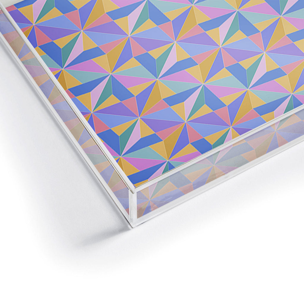 Colour Poems Kaleidoscope III Acrylic Tray