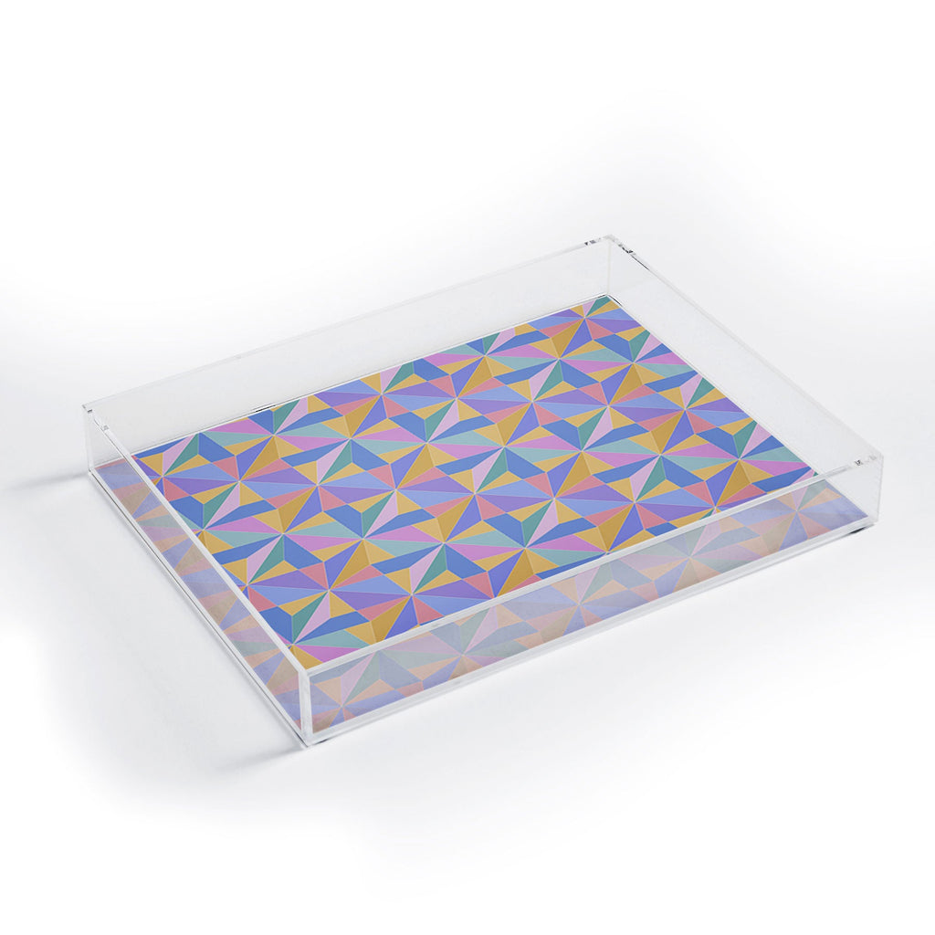 Colour Poems Kaleidoscope III Acrylic Tray