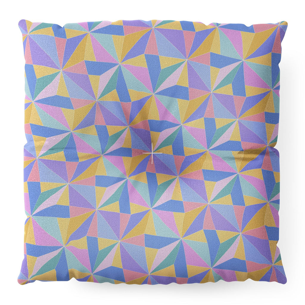 Colour Poems Kaleidoscope III Floor Pillow Square
