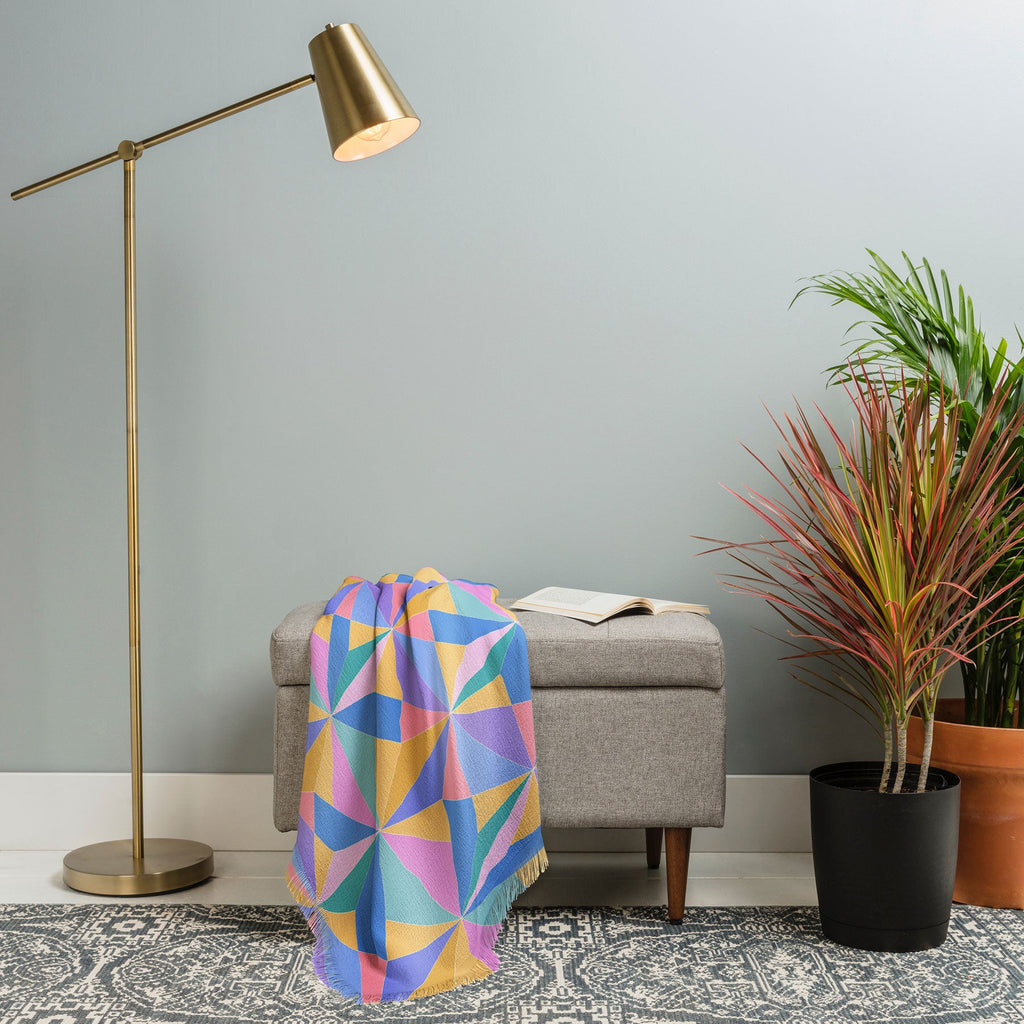 Colour Poems Kaleidoscope III Throw Blanket