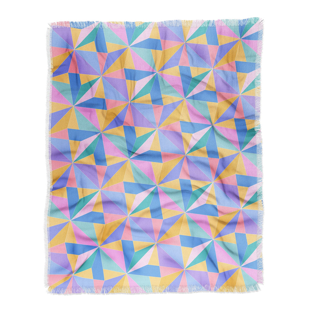 Colour Poems Kaleidoscope III Throw Blanket