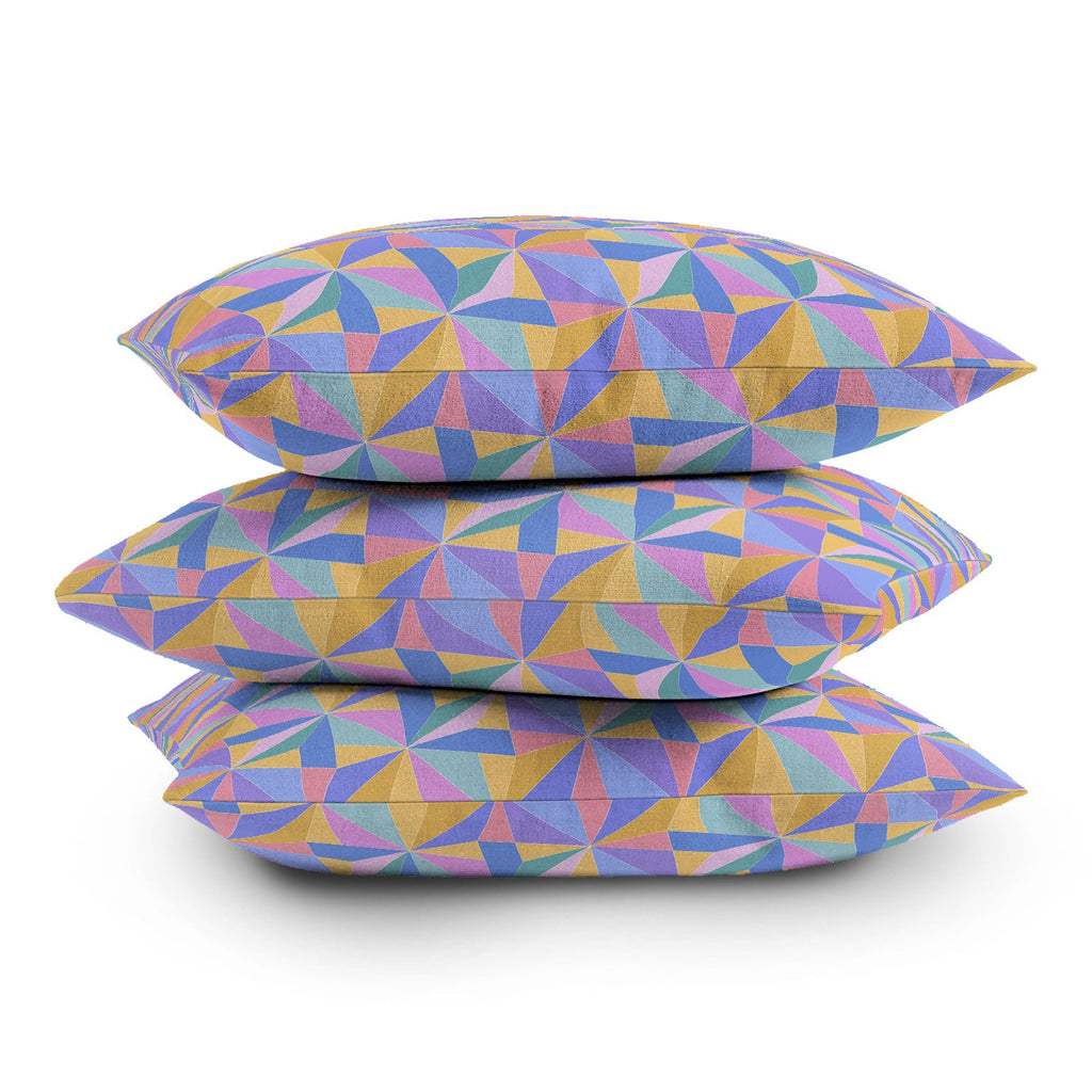 Colour Poems Kaleidoscope III Outdoor Throw Pillow