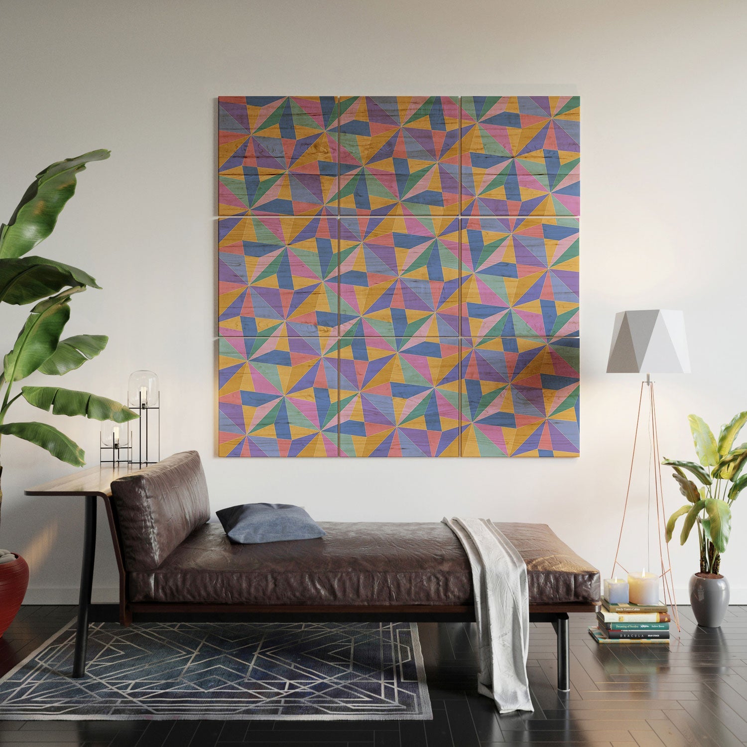 Colour Poems Kaleidoscope III Wood Wall Mural
