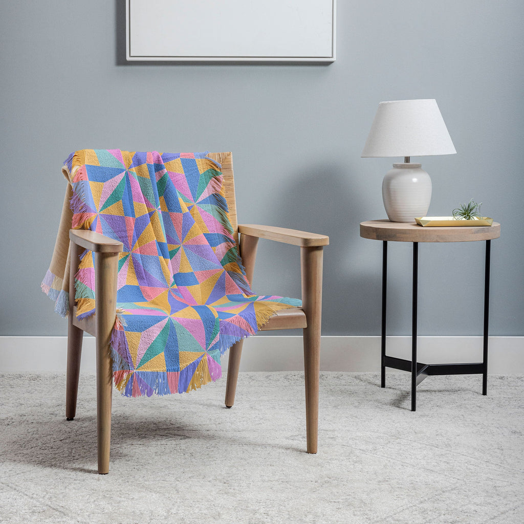 Colour Poems Kaleidoscope III Throw Blanket
