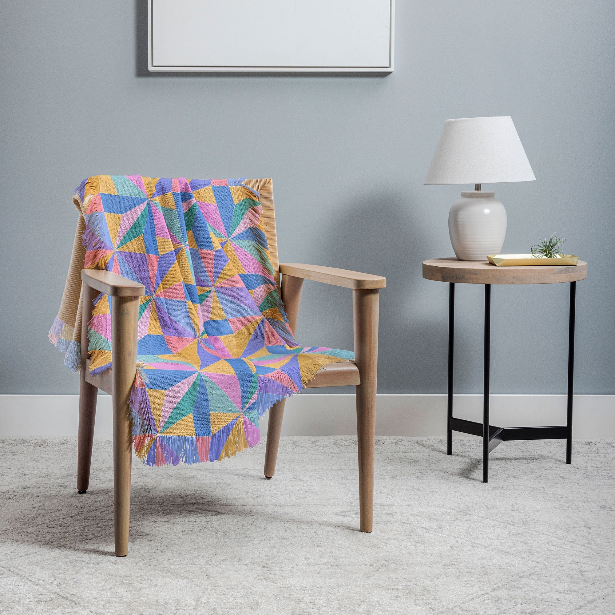 Colour Poems Kaleidoscope III Throw Blanket