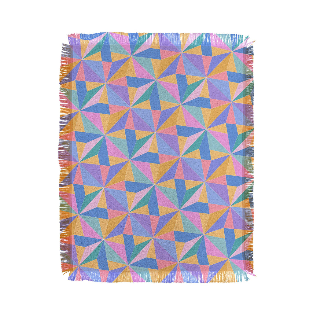 Colour Poems Kaleidoscope III Throw Blanket