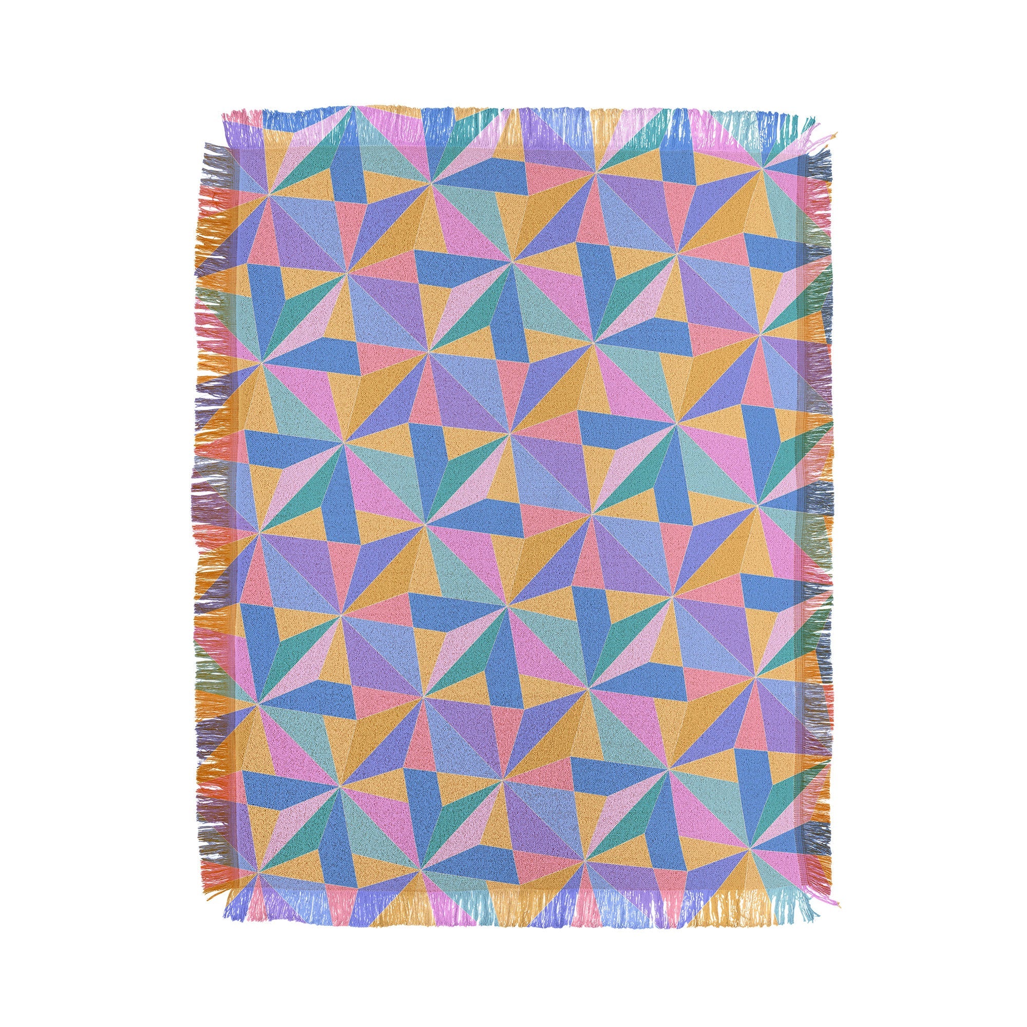 Colour Poems Kaleidoscope III Throw Blanket