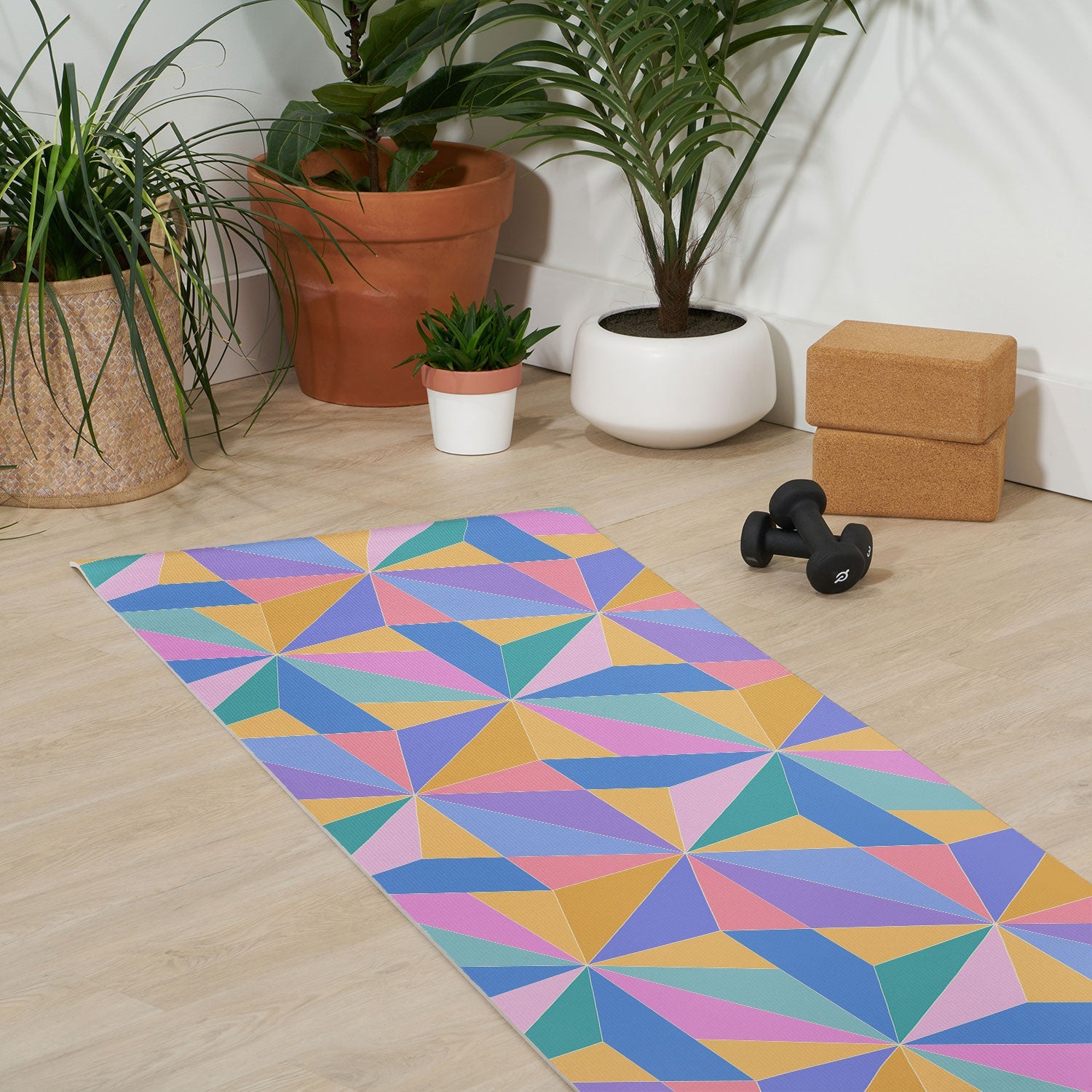 Colour Poems Kaleidoscope III Yoga Mat