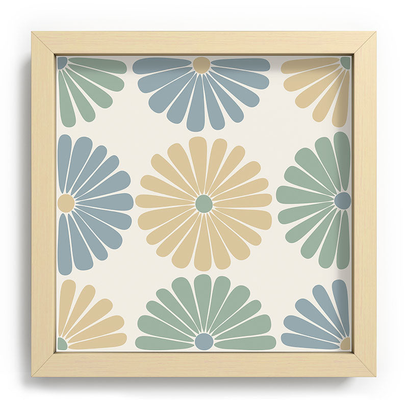 Colour Poems Retro Daisy Multicolor I Recessed Framing Square