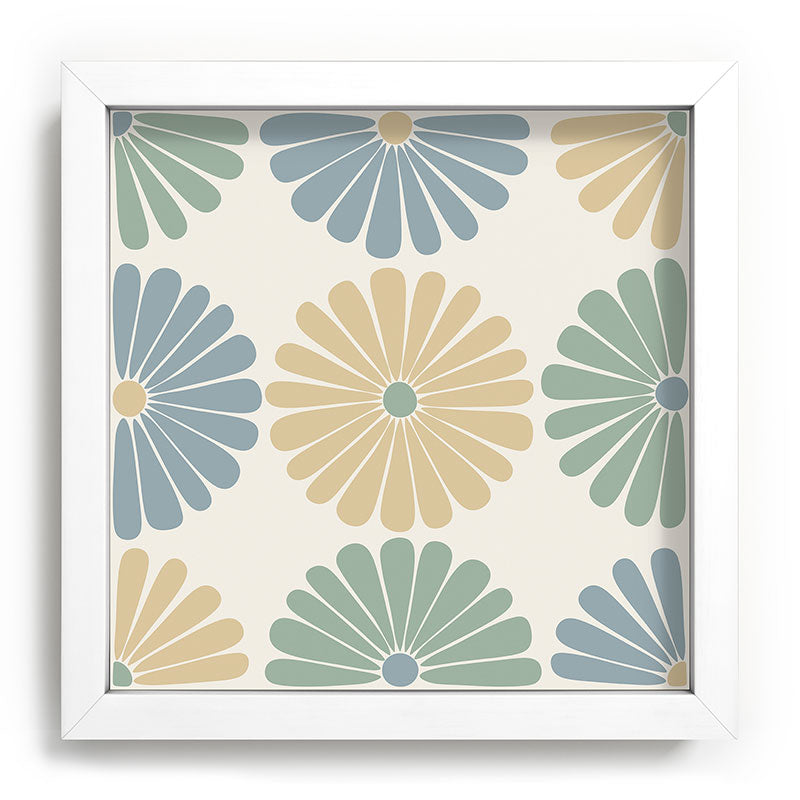 Colour Poems Retro Daisy Multicolor I Recessed Framing Square
