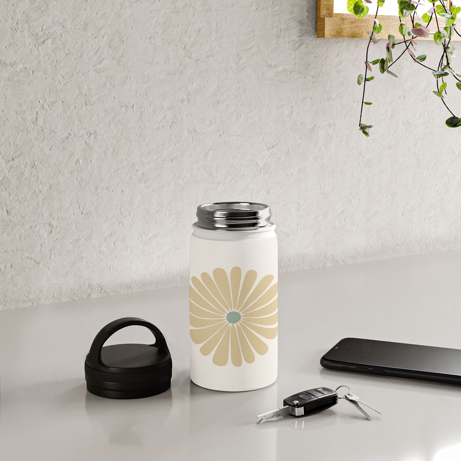 Colour Poems Retro Daisy Multicolor I Water Bottle