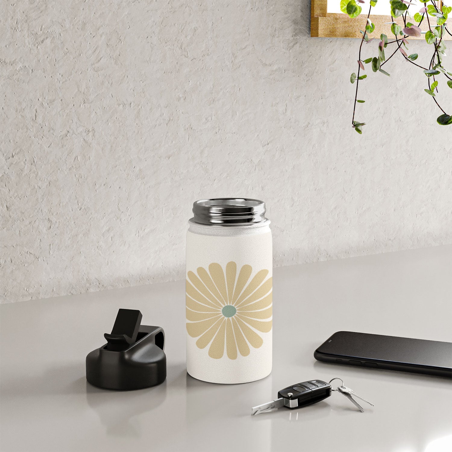 Colour Poems Retro Daisy Multicolor I Water Bottle