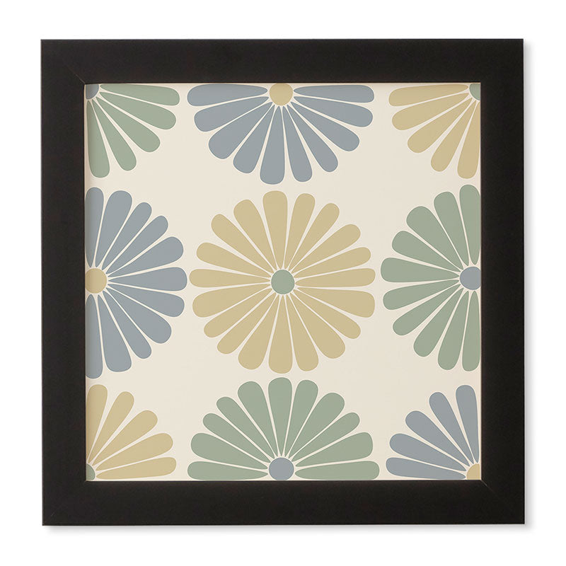 Colour Poems Retro Daisy Multicolor I Framed Wall Art