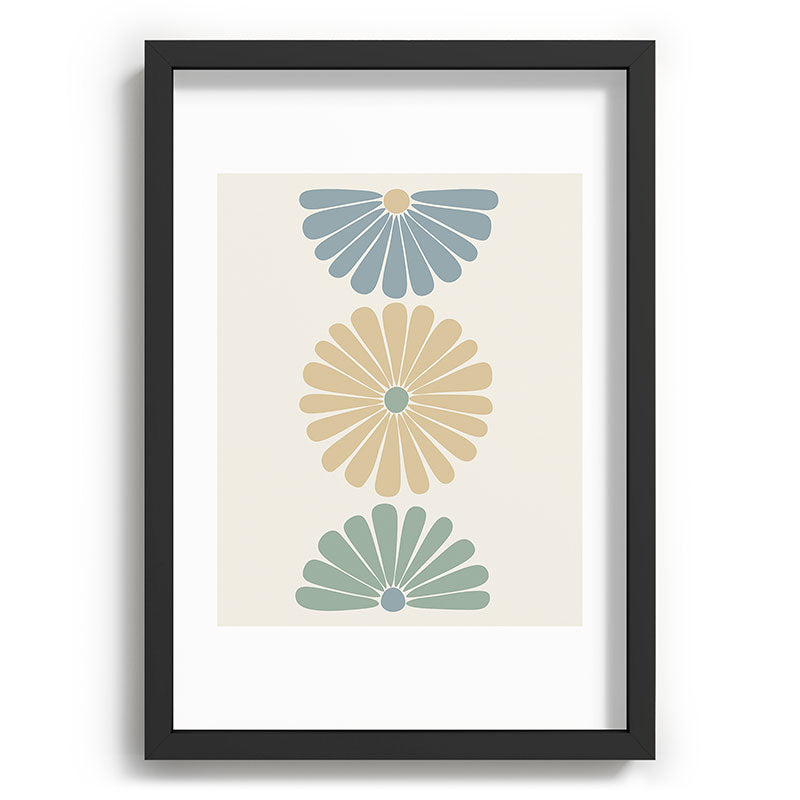 Colour Poems Retro Daisy Multicolor I Recessed Framing Rectangle