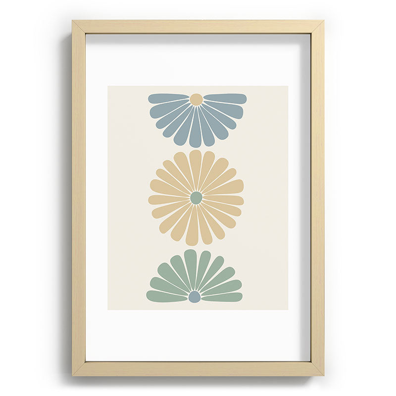 Colour Poems Retro Daisy Multicolor I Recessed Framing Rectangle