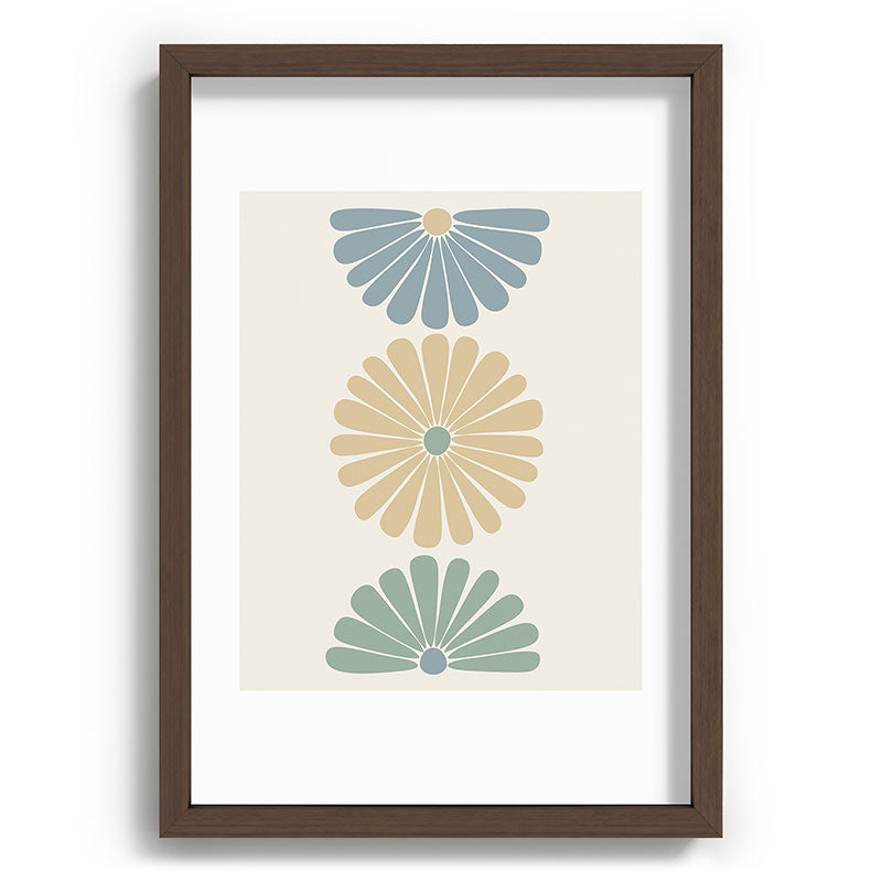 Colour Poems Retro Daisy Multicolor I Recessed Framing Rectangle